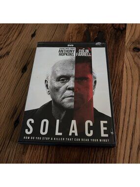 Solace (DVD, 2015) Tested Working Anthony Hopkins Colin Farrell